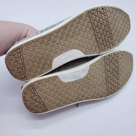 TOMS Del Rey Shoe Womens US 12 Oxford lace up tan multicolor canvas rubber - Picture 8 of 12